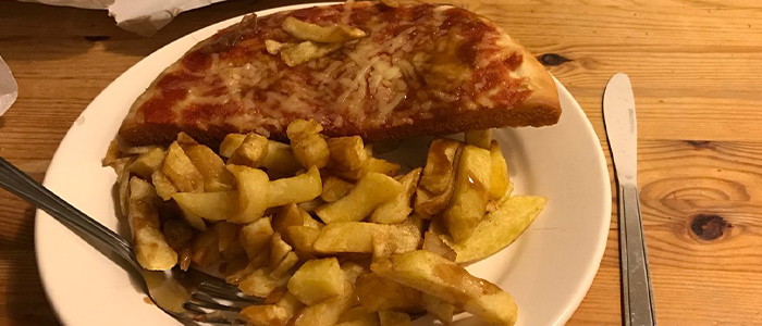 1/2 Cheese & Tomato Deep Fried Pizza  Single 